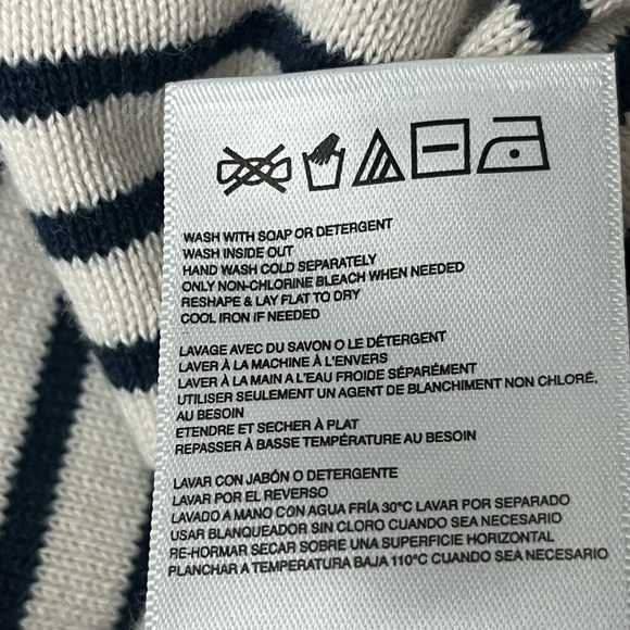 Roxy Black & White Striped V-Neck Hoodie Pullover Top Women’s L - Picture 7 of 10